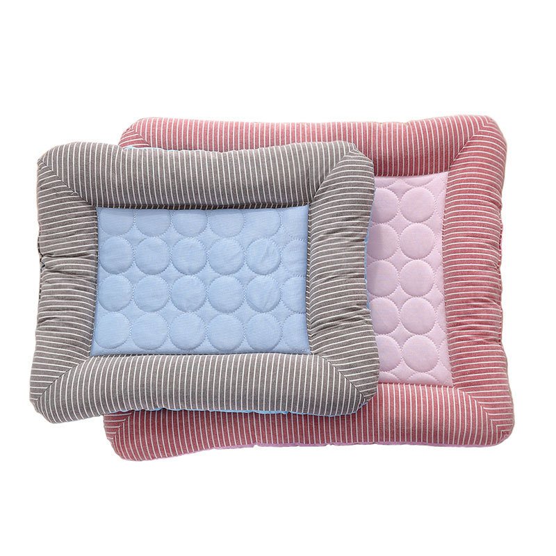 Pet Cooling Pad Bed For Dogs Cats Puppy Kitten Cool Mat Pet Blanket Ice Silk Material Soft For Summer Sleeping Blue Breathable - Image 3