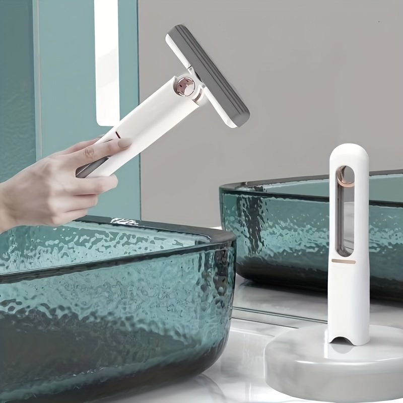 New Portable Self-NSqueeze Mini Mop, Lazy Hand Wash-Free Strong Absorbent Mop Multifunction Portable Squeeze Cleaning Mop Desk Window Glass Cleaner Kitchen Car Sponge Cleaning Mop Home Cleaning Tools - Image 10