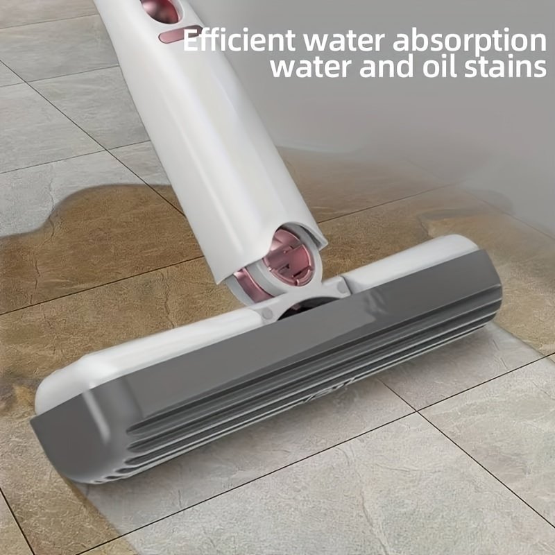 New Portable Self-NSqueeze Mini Mop, Lazy Hand Wash-Free Strong Absorbent Mop Multifunction Portable Squeeze Cleaning Mop Desk Window Glass Cleaner Kitchen Car Sponge Cleaning Mop Home Cleaning Tools - Image 4