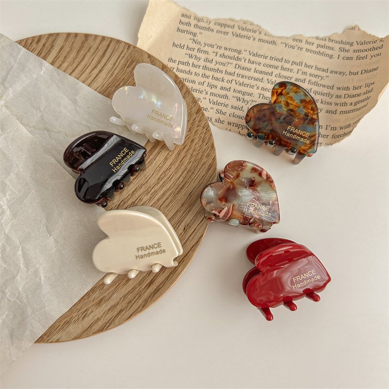 Love Small Jaw Back Hairpin Shark Clip - Image 10
